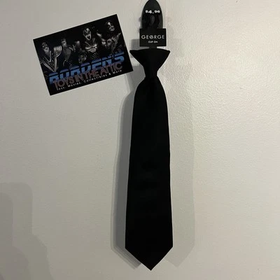 NUEVO - Corbata Corta George Boys Clip On Negra O Uniforme Escolar Católico Foto 1 de 4