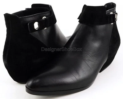 $820 DISTUME NATIONAL 1140465 NEGRO Cuero Diseñador Botines 7.5 EUR 38  Foto 1 de 4