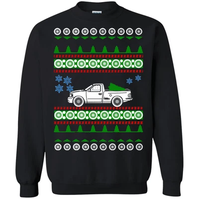 CUSTOMCAT Ford Lightning 2002 F150 Ugly Christmas Sweater SVT sweatshirt