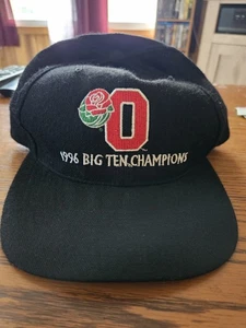 Ohio State Buckeyes Vintage Football Hat 1996 Adult Big Ten Champions Snapback - Picture 1 of 4