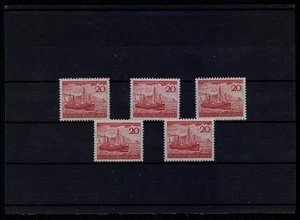 BRD BUND 152 HELGOLAND 1952 postfrisch ** ENGROS 5 Stück HELIGOLAND MNH m6080 - Bild 1 von 1