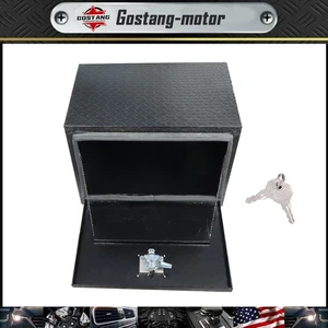 24 Inch Durable Aluminum Diamond Plate Tool Underbody Box with T - Handle Latch - Picture 1 of 11
