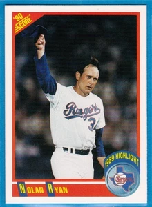 Puntuación 1990 - Nolan Ryan #696 - Texas Rangers - Imagen 1 de 2