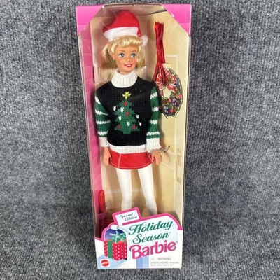 Vintage 1996 Holiday Season Barbie Doll Special Edition Mattel 15581 New NRFB - Image 1 of 4