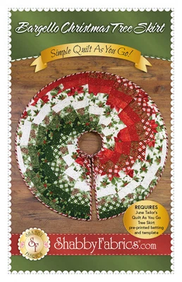 Bargello Christmas Tree Skirt Pattern by Shabby Fabrics - Image 1 of 4