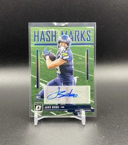 2023 Panini Donruss Optic Hash Marks Jake Bobo #Hm-21 (AU RC) Seattle Seahawks - Bild 1 von 2