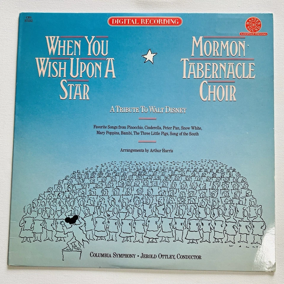 Mormon Tabernacle Choir/When You Wish Upon A Star Vinyl LP CBS 37232 VG Record Foto 1 de 4