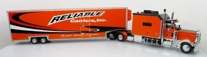 Peterbilt 379 w/ Car Carrier Trailer: Reliable Carriers 1:43 Diecast Model Truck - Picture 1 of 10