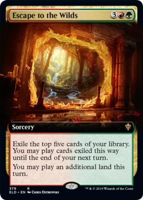Escape to the Wilds (Extended Art) -Foil Near Mint MTG Throne of Eldraine - Image 1 of 1