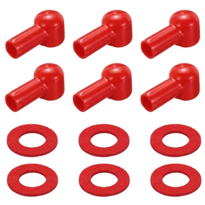 Battery Terminal Cover, 6 Pcs Battery Terminal Red L14-24-60mm - Afbeelding 1 van 8