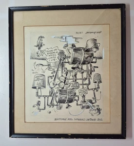 OG 1949 ARTHUR BIMROSE Oregonian Political Cartoon The Great Oregon Tax Machine - Bild 1 von 5