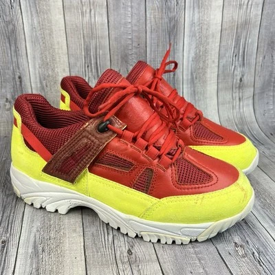Maison Margiela Zapatillas de Seguridad Para Hombre EU 42 US 9 Rojo/Amarillo Gamuza Zapatos Foto 1 de 4