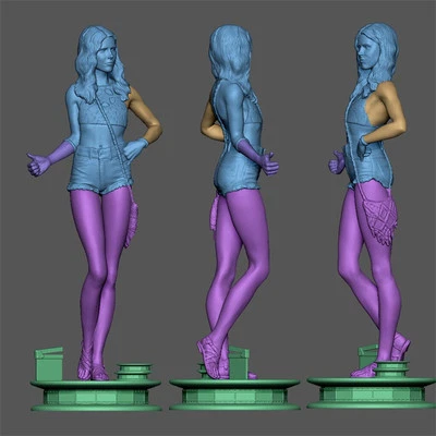 Margaret Qualley 3D print figure 1/6 32cm Model Kit Unpainted Unassembled GK - Image 1 of 3