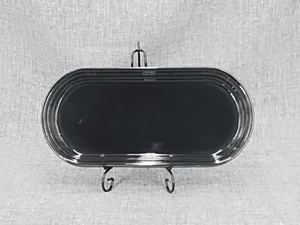 Fiesta/Fiestaware schwarz 12" längliche Platte/ovales Brotfach kostenloser Versand - Bild 1 von 10