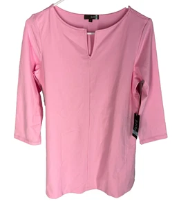 JUDY P Top S Rosa Cuello en V Microfibra Suave Hecho en EE. UU. Mujeres UPF 50+ NUEVO NUEVO CON ETIQUETAS - Imagen 1 de 6