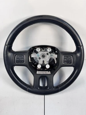2013-2018 Dodge Ram 1500 2500 Black Leather Steering Wheel NON-HEATED - Image 1 of 4