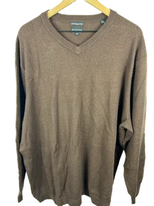 Rochester Brown Sweater (100% merino wool) — Size 3XLT — Thrift 10/10 - Picture 1 of 5