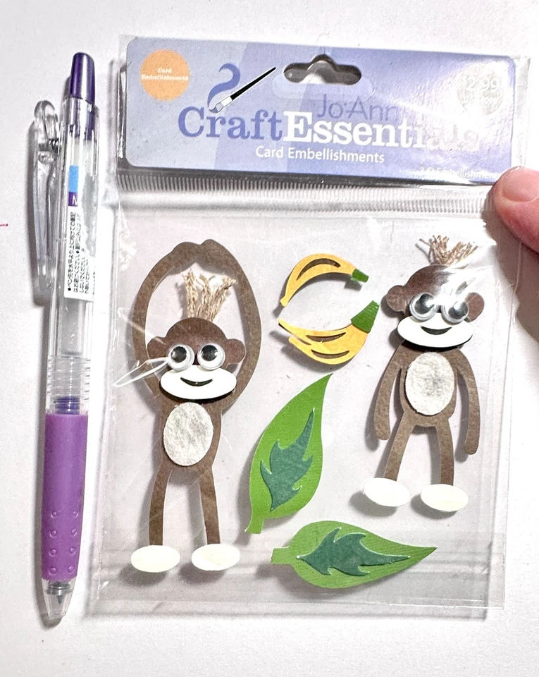 Pegatinas JoAnn Monos Álbumes de recortes Adorno para hacer tarjetas Foto 1 de 1