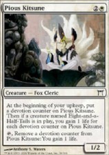 PIOUS KITSUNE Champions of Kamigawa MTG Magic the Gathering Cards DJMagic