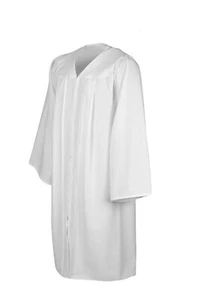 Senior Classic Choir Robes Confirmation Robe White for Baptisms Height 5'9''-... - Picture 1 of 7