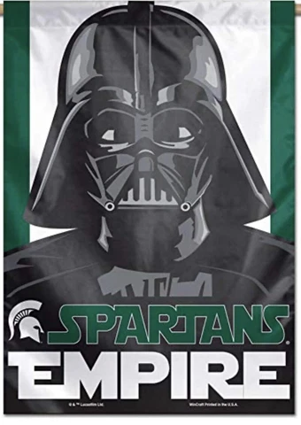 Michigan State University Vertical Flag 27" x 37" Star Wars Darth Vader Cover