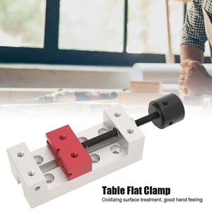 50mm Mini Aluminum Flat Clamp Table Bench Vise Drill Press Vice Fixing Tool GAW❤ - Picture 1 of 12