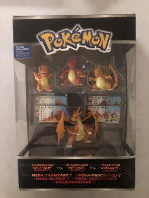 Figuras Pokémon Trainer's Choice Mega Charizard Y Charmander Charmeleon Tomy Foto 1 de 3