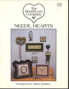 The Need'l Love Company Cross Stitch Need'l Hearts by Diane Kramer 1984 - Picture 1 of 1
