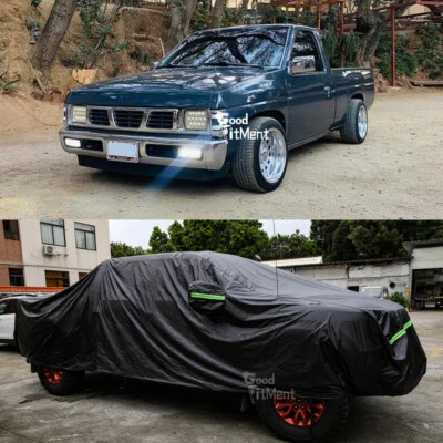 For Nissan D21 Hardbody Full Pickup Truck Cover Dust Waterproof Black Heavy Duty Foto 1 de 4