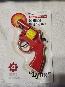 Vintage Tootsietoy 8 Shot LYNX Toy Cap In Package Sealed 1994 NEW Red - Picture 1 of 3