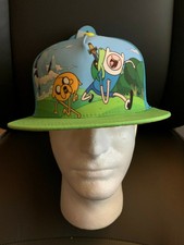 New with Tags NWT Adventure Time Jake Finn SnapBack Flat Brim Bill Hat OSFM