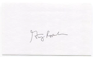 Garry Roggenburk Signed 3x5 Index Card Autographed MLB Baseball Seattle Pilots - Picture 1 of 2