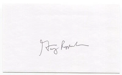 Garry Roggenburk Signed 3x5 Index Card Autographed MLB Baseball Seattle Pilots - Image 1 of 2
