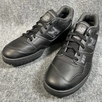 New Balance 550 Triple Black Shoes Mens Size 12 Sneakers BB550BBB D Without Box - Image 1 of 4