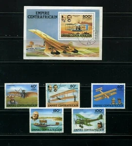 HISTORIA DE LA AVIACIÓN,-DORNIER,-ADER,- WRIGTH,-MARRÓN - REPRESENTANTE CENTROAFRICANA 1978 - Imagen 1 de 2