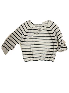 Grace Elements Grey/Black Stripe Shirt Size Medium - Picture 1 of 1