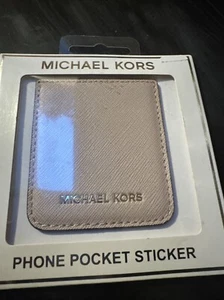 Michael Kors Cell Phone Pocket Sticker Card Holder Wallet Adhesive Back Pink - Picture 1 of 1