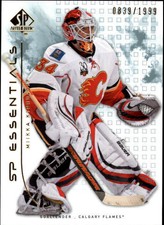 2009-10 SP Authentic Calgary Flames Hockey Card #133 Miikka Kiprusoff ESS /1999