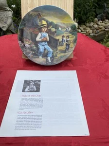 Dominion China Canada Plate “ Pick of the Crop ” By Stewart Sherwood LTD ED 1987 - Picture 1 of 6