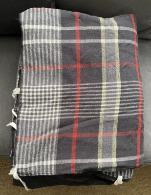 Funda nórdica de algodón a cuadros POTTERY BARN Carson King Cal King edredón tartán— Leer Foto 1 de 4