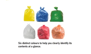 50 Bags All Coloured Refuse Sacks 6 Colours Strong Bin Waste Bags Large Size - Picture 1 of 14