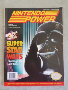 NINTENDO POWER MAGAZINE NOVEMBER VOLUME 42 SUPER STAR WARS ISSUE W/ POSTER - Picture 1 of 4