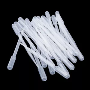 3ML 100pcs/pack Disposable Plastic Eye Dropper Set Transfer Graduated Pipettes - Picture 1 of 7