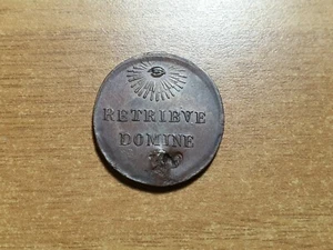 ITALIA MILAN? FICHA CARIDAD "RETRIBVIE DOMINE - IN CIBVS PAVPERVM" SIG XVIII XIX - Picture 1 of 2