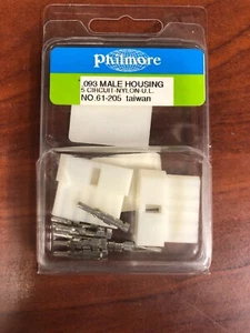Philmore, .093 Male Housing, 5 Circuit, Nylon, U.L., NO .61-205 - Picture 1 of 1