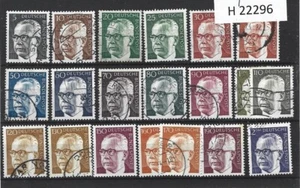 Germany Berlin 1970-73 President Gustav Heinemann USED #'S1029/1044 - Picture 1 of 1
