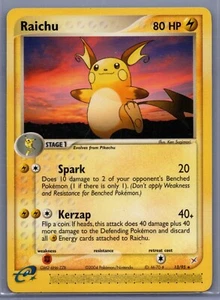 Pokémon TCG Raichu Ex Team Magma vs Team Aqua 13/95 Regular Rare - Picture 1 of 2