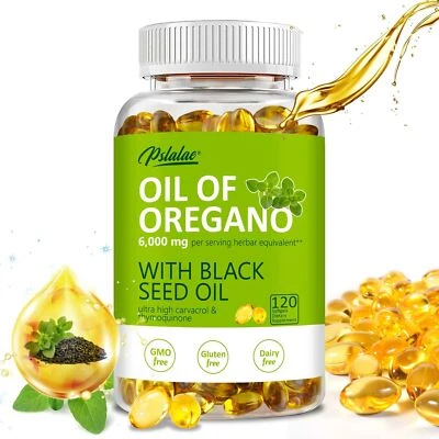 Oil of Oregano - with Carvacrol, Black Seed Oil - Antioxidant, Digestive Support - Image 1 of 4