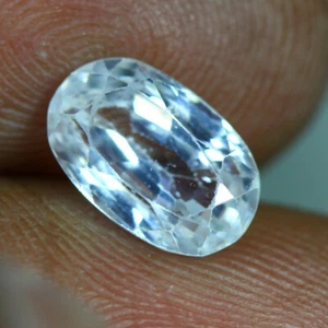 2.96 Cts_Fantastic Diamond Sparkle_100 % Natural Unheated White Zircon_Srilanka - Picture 1 of 3