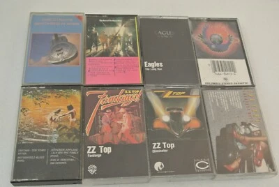 Cassette Tapes Lot of 8 Dire Straits Guess Who Eagles Journey ZZ Top The Cars - Image 1 of 4